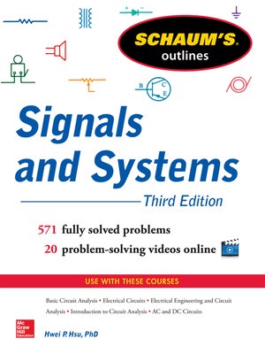 cover image of Schaum's Outline of Signals and Systems 3ed.